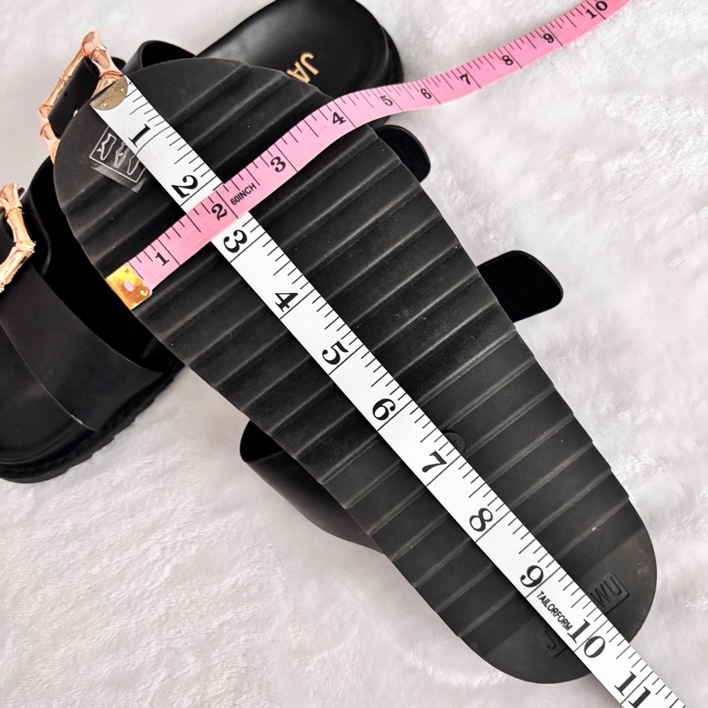 JASON WU Marzan Black Vegan Leather Luxe Slide-On Sandal--NEW--8.5 - Picture 14 of 15